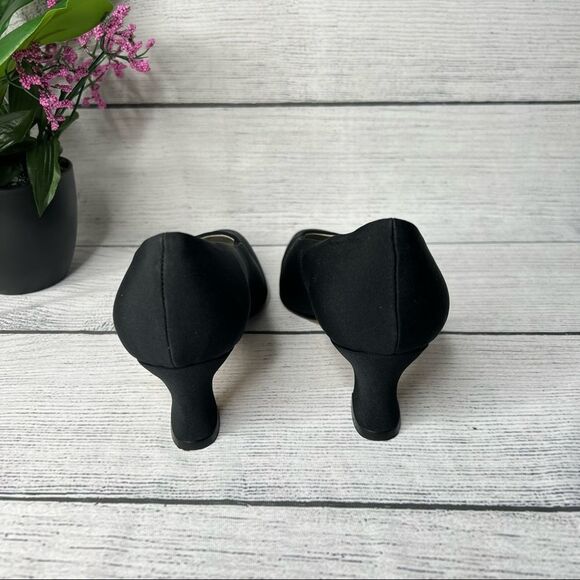 CALICO Sensation Women Black Fabric Slip on Pumps Size 7.5 - Picture 4 of 9